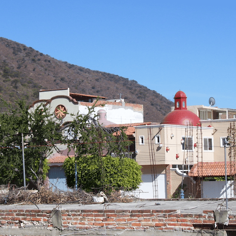 view from kitchen, more ridgetop and houses 