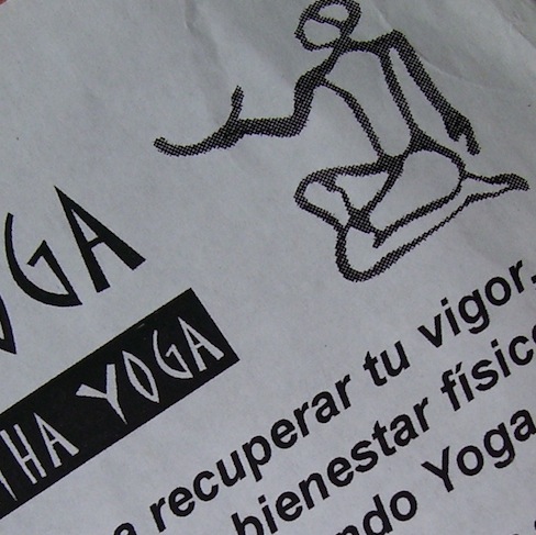 cropped image of the yoga flyer